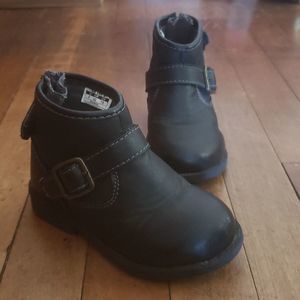 2/  $17 Carter's Baby Girl's Ankle Boots Black Size 6
